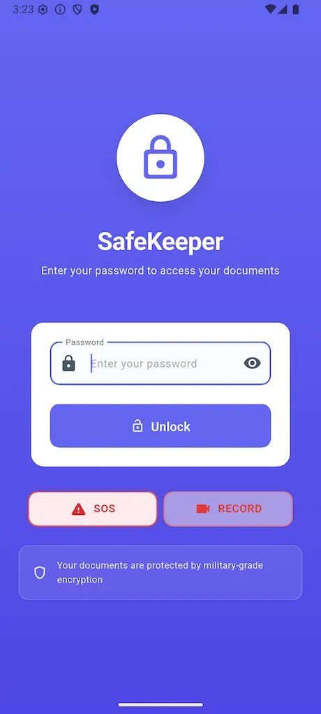 screenshot password page